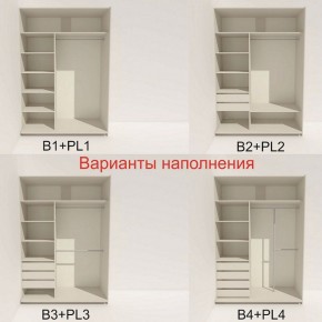 Шкаф-купе 1600 серии SOFT D1+D3+B2+PL1 (2 ящика+1штанга) профиль «Графит» в Кудымкаре - kudymkar.ok-mebel.com | фото 5