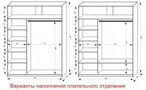 Шкаф-купе 1800 серии SOFT D6+D4+B2+PL2 (2 ящика+1штанга+1 полка) профиль «Капучино» в Кудымкаре - kudymkar.ok-mebel.com | фото 8