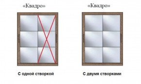 Шкаф-купе №19 Серия 3 Квадро (1500) Ясень анкор светлый в Кудымкаре - kudymkar.ok-mebel.com | фото 3