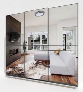 Шкаф-купе 2400 серии SOFT D4+D4+D4+B22+PL1 (по 2 ящика лев/прав+1штанга) профиль «Графит» в Кудымкаре - kudymkar.ok-mebel.com | фото 4