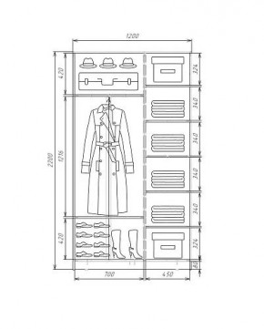 Шкаф-купе ХИТ 22-4-12-88 (420) в Кудымкаре - kudymkar.ok-mebel.com | фото 5