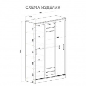 Шкаф-купе Тео ШКК-02 (крафт/белый) в Кудымкаре - kudymkar.ok-mebel.com | фото 5