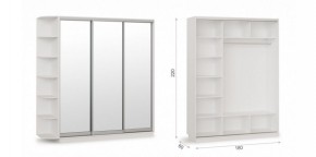 Шкаф-купе Тетрис 180/220 (ЗЗЗ) Белый жемчуг в Кудымкаре - kudymkar.ok-mebel.com | фото