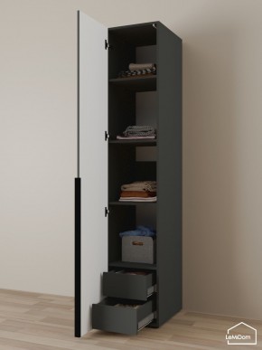 Шкаф Linnea MHR-1-4 2050х400х510 (Графит-М 11.1.25) в Кудымкаре - kudymkar.ok-mebel.com | фото 6