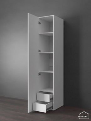 Шкаф Linnea MHR-1PO-4 2050х400х510 (Белый-М 11.1.1) в Кудымкаре - kudymkar.ok-mebel.com | фото 4