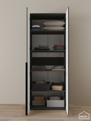 Шкаф Linnea MHR-2-2 2050х800х510 (Графит-М 11.1.25) в Кудымкаре - kudymkar.ok-mebel.com | фото 4