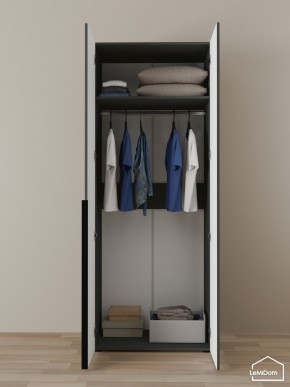 Шкаф Linnea MHR-2 2050х800х510 (Графит-М 11.1.25) в Кудымкаре - kudymkar.ok-mebel.com | фото 4