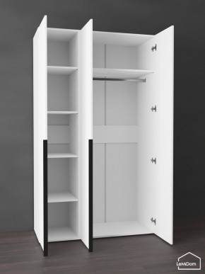Шкаф Linnea MHR-3-1 2050х1200х510 (Белый-М 11.1.1) в Кудымкаре - kudymkar.ok-mebel.com | фото 4