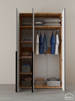 Шкаф Linnea MHR-3-1 2050х1200х510 (ДВ-М 11.1.25) в Кудымкаре - kudymkar.ok-mebel.com | фото 4