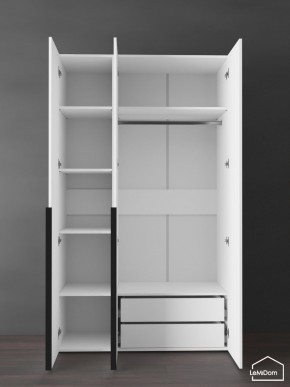 Шкаф Linnea MHR-3-2 2050х1200х510 (Белый-М 11.1.1) в Кудымкаре - kudymkar.ok-mebel.com | фото 5