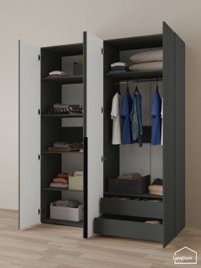Шкаф Linnea MHR-4-2 2050х1600х510 (Графит-М 11.1.25) в Кудымкаре - kudymkar.ok-mebel.com | фото 5