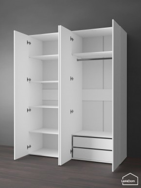 Шкаф Linnea MHR-4PO-2 2050х1600х510 (Белый-М 11.1.1) в Кудымкаре - kudymkar.ok-mebel.com | фото 5