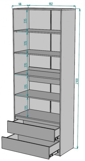 Шкаф Мальта H185 в Кудымкаре - kudymkar.ok-mebel.com | фото 2