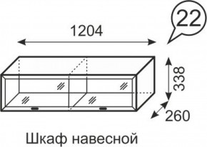 Шкаф навесной Венеция 22 бодега в Кудымкаре - kudymkar.ok-mebel.com | фото 2