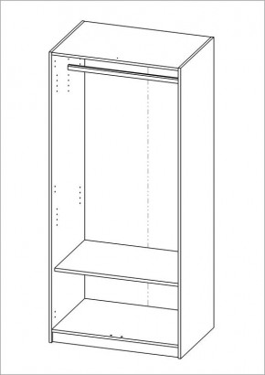 Шкаф ОРИОН двухдверный, цвет Дуб Венге в Кудымкаре - kudymkar.ok-mebel.com | фото 2