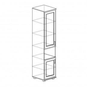 Шкаф пенал (фасад глухой) №242 Белла в Кудымкаре - kudymkar.ok-mebel.com | фото 2