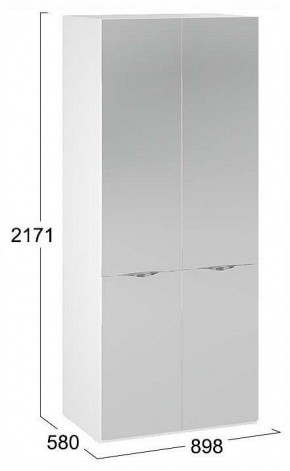 Шкаф платяной Глосс СМ-319.07.004 в Кудымкаре - kudymkar.ok-mebel.com | фото 4