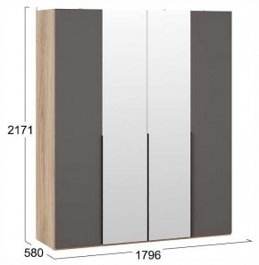 Шкаф платяной Порто СМ-393.07.108 в Кудымкаре - kudymkar.ok-mebel.com | фото 3