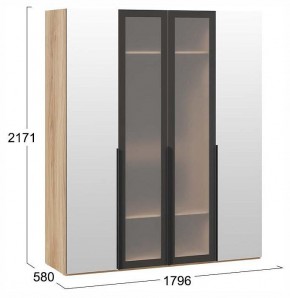 Шкаф платяной Порто СМ-393.07.115 в Кудымкаре - kudymkar.ok-mebel.com | фото 4