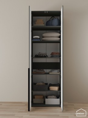 Шкаф с антресолью Linnea MHR-2A-2 2450х800х510 (Графит-М 11.1.25) в Кудымкаре - kudymkar.ok-mebel.com | фото 4