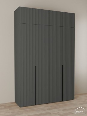Шкаф с антресолью Linnea MHR-4A-1 2450х1600х510 (Графит-М 11.1.25) в Кудымкаре - kudymkar.ok-mebel.com | фото