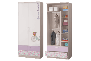 Шкаф для одежды с 2 ящиками Адель в Кудымкаре - kudymkar.ok-mebel.com | фото 1