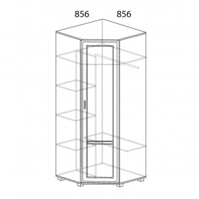 Шкаф угловой №243 Белла в Кудымкаре - kudymkar.ok-mebel.com | фото 2