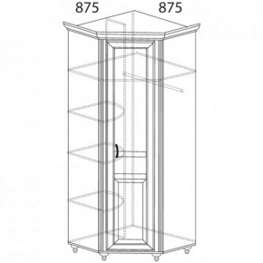 Шкаф угловой №862 "Ралли" (Угол 875*875) в Кудымкаре - kudymkar.ok-mebel.com | фото 2