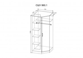 СОФИ СШУ860.1 Шкаф угловой в Кудымкаре - kudymkar.ok-mebel.com | фото 2