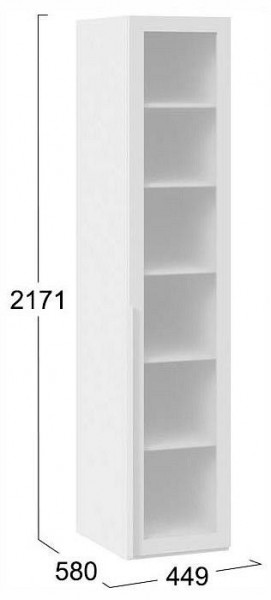 Шкаф-витрина Порто СМ-393.07.008 в Кудымкаре - kudymkar.ok-mebel.com | фото 3
