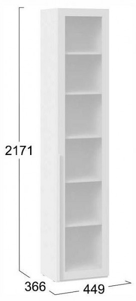 Шкаф-витрина Порто СМ-393.07.213 в Кудымкаре - kudymkar.ok-mebel.com | фото 4