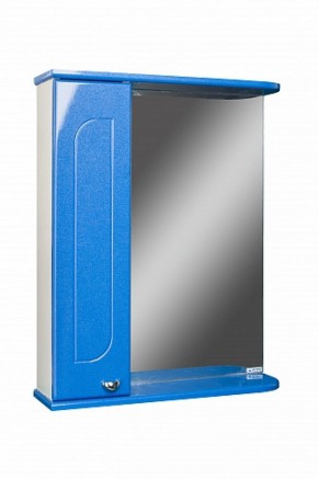 Шкаф-зеркало Радуга Синий металлик 55 левый АЙСБЕРГ (DA1129HZR) в Кудымкаре - kudymkar.ok-mebel.com | фото 1