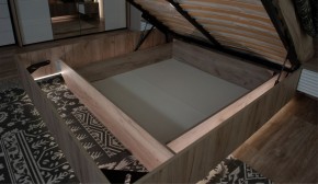 Спальня Джулия Кровать 160 МИ с подъемным механизмом Дуб крафт серый в Кудымкаре - kudymkar.ok-mebel.com | фото 3