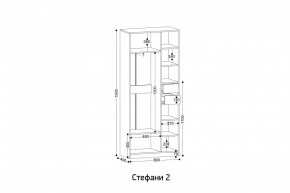 СТЕФАНИ-2 Шкаф в Кудымкаре - kudymkar.ok-mebel.com | фото 2
