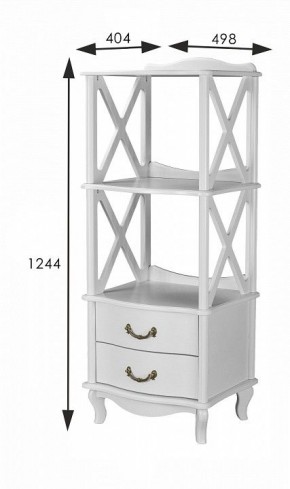 Стеллаж комбинированный Джульетта Л в Кудымкаре - kudymkar.ok-mebel.com | фото 8