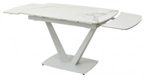 Стол ALATRI 120 GLOSS STATUARIO WHITE SOLID CERAMIC / WHITE, ®DISAUR в Кудымкаре - kudymkar.ok-mebel.com | фото 9