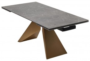 Стол ALES 180 BLACK GRAVE SOLID CERAMIC, керамика / бронзовый, ®DISAUR в Кудымкаре - kudymkar.ok-mebel.com | фото 14