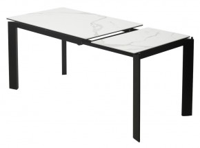 Стол CORNER 120 MATTE STATUARIO Белый мрамор матовый керамика, стекло/ черный каркас, ®DISAUR в Кудымкаре - kudymkar.ok-mebel.com | фото 4