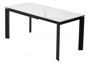 Стол CORNER 120 MATTE STATUARIO Белый мрамор матовый керамика, стекло/ черный каркас, ®DISAUR в Кудымкаре - kudymkar.ok-mebel.com | фото 6