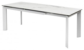 Стол CREMONA 140 MATTE STATUARIO Белый мрамор матовый, керамика/ белый каркас, ®DISAUR в Кудымкаре - kudymkar.ok-mebel.com | фото 4
