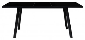 Стол ФИН 120 Черный, стекло/ Черный каркас М-City в Кудымкаре - kudymkar.ok-mebel.com | фото