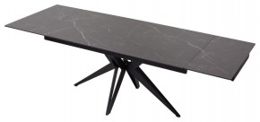 Стол FORIO 160 MATT BLACK MARBLE SOLID CERAMIC / BLACK, ®DISAUR в Кудымкаре - kudymkar.ok-mebel.com | фото 5