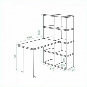 Стол компьютерный Bartolo в Кудымкаре - kudymkar.ok-mebel.com | фото 2