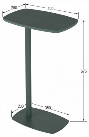 Стол придиванный Дей в Кудымкаре - kudymkar.ok-mebel.com | фото 4
