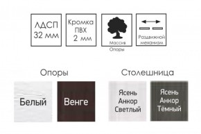 Стол раскладной Ялта-2 (опоры массив резной) в Кудымкаре - kudymkar.ok-mebel.com | фото 4