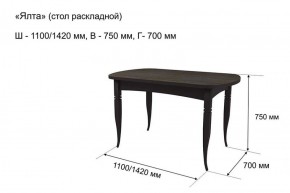 Стол раскладной Ялта (опоры массив резной) в Кудымкаре - kudymkar.ok-mebel.com | фото 7