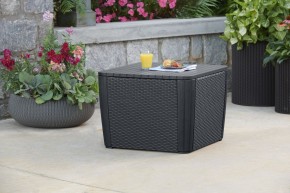 Стол-сундук Лузон Плюс (Luzon Plus Flat Wicker), графит в Кудымкаре - kudymkar.ok-mebel.com | фото