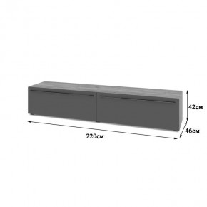 СТОУН С72 Тумба ТВ (золотой дуб/графит) в Кудымкаре - kudymkar.ok-mebel.com | фото 2