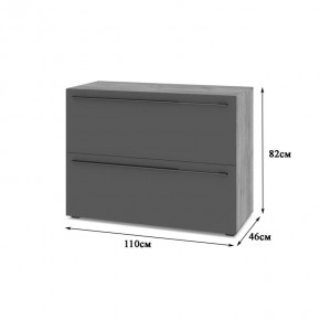 СТОУН С81 Комод (золотой дуб/графит) в Кудымкаре - kudymkar.ok-mebel.com | фото 2