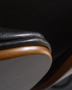 Стул барный DOBRIN JACK BLACK, цвет черный глянец PU ABD 002 в Кудымкаре - kudymkar.ok-mebel.com | фото 2